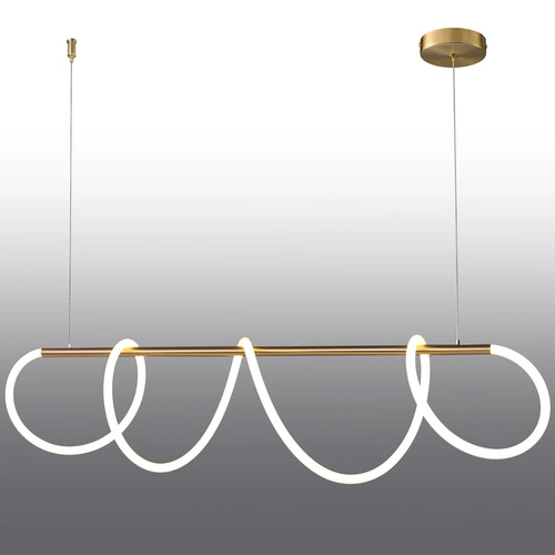 Lampa wisząca LED FANTASIA złota 120 cm nowoczesna do salonu i nad stół