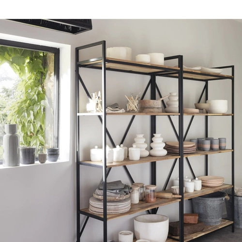 Wazon ceramiczny Olme 20 cm biały dekoracyjny na kwiaty do salonu Atmosphera