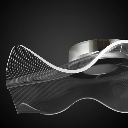 Plafon LEDowy Velo no.2 chrom 50 cm glamour nowoczesny do salonu i sypialni ALTAVOLA DESIGN