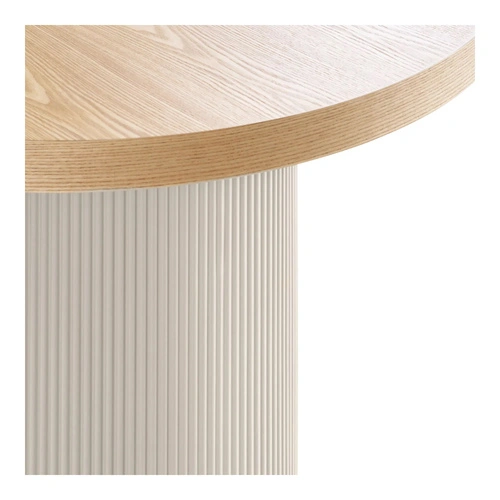 Stół do jadalni Solva 100x220 skandynawski jesion beżowy owalny