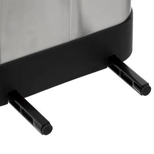 Ariane Slim 30l nowoczesny metalowy kosz na śmieci do kuchni z pedałem srebrny 5five