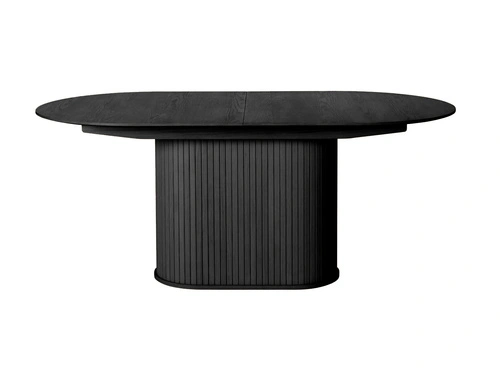 Stół rozkładany Lano owalny czarny dąb 95x180-230cm nowoczesny do jadalni
