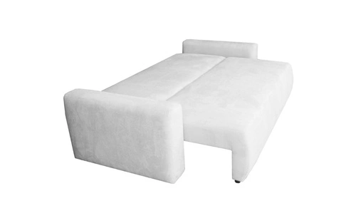 Sofa rozkładana Dores 3 osobowa z funkcją spania i pojemnikiem szara jasna do salonu