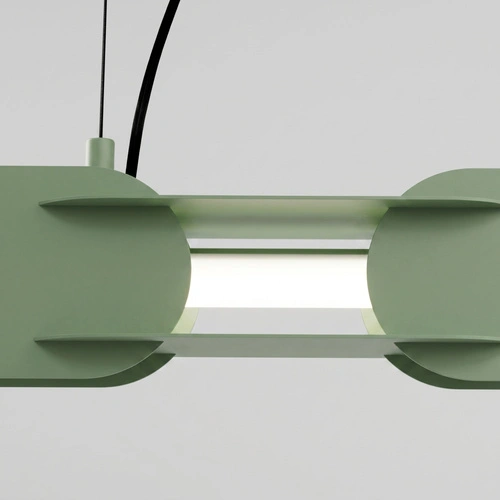Lampa wisząca CHAIN 91 LED szałwiowa nowoczesna do jadalni