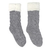Skarpetki ocieplane Chenille Intesi szare damskie i męskie ciepłe do domu na zimę 36-41