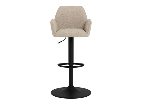 Hoker Glenda beżowy tapicerowany do kuchni regulowany obrotowy