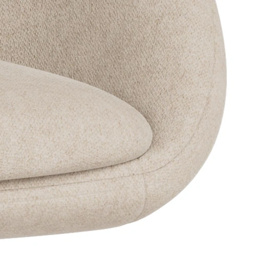 Krzesło Tenna beżowe tapicerowane obrotowe do jadalni i salonu