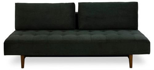 Sofa rozkładana z funkcją spania Blain Actona zielona 2 osobowa skandynawska do salonu