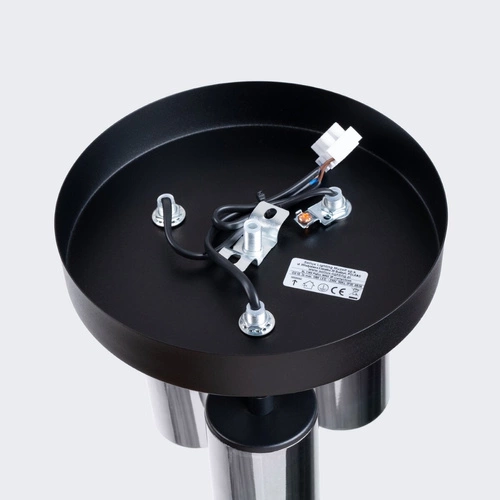 Plafon sufitowy WINX 3P czarny chrom nowoczesny metalowy do salonu i sypialni SOLLUX