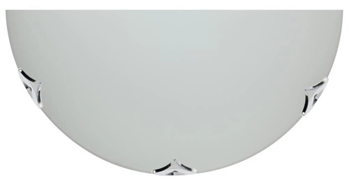 Plafon sufitowy Sara szklany biały 30 cm nowoczesny do salonu i kuchni CANDELLUX