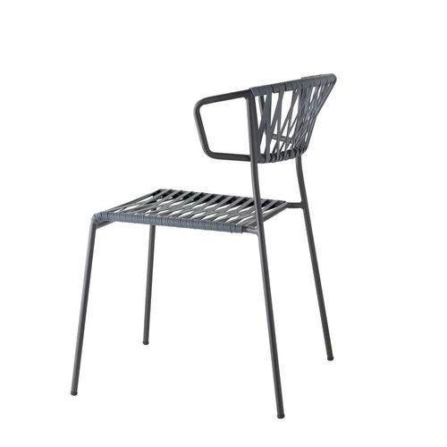 Krzesło Lisa Club Arm antracytowe