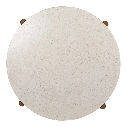 Stół ogrodowy okrągły Terracina 120 cm terrazzo akacja House Nordic