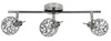 Nowoczesna lampa sufitowa Puzzle chrom 3-punktowa do salonu i kuchni CANDELLUX