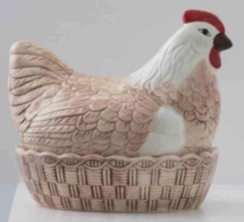MC -Pojemnik Kura ceramiczna do przechow