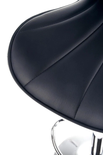 Hoker Mush czarny obrotowy z regulacją wysokości ekoskóra nowoczesny do kuchni Intesi