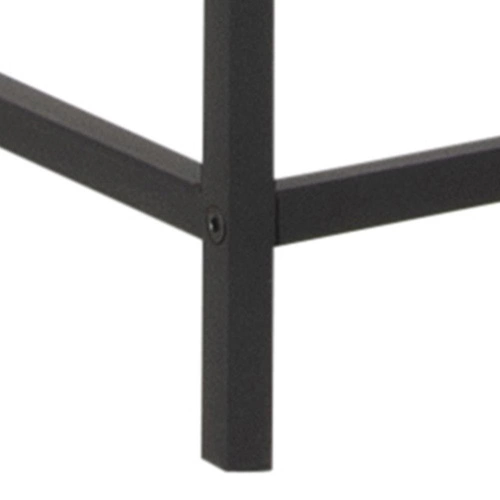 Witryna szklana na książki Seaford czarna nowoczesna do salonu i jadalni Actona 185 cm