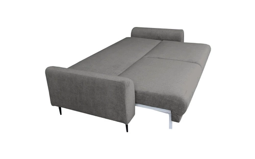 Nowoczesna sofa rozkładana Ferrero z funkcją spania 3 osobowa szara do salonu