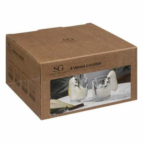 Zestaw 4 szklanek Charles 240 ml szklanka do kawy i napojów elegancka transparentna 5five