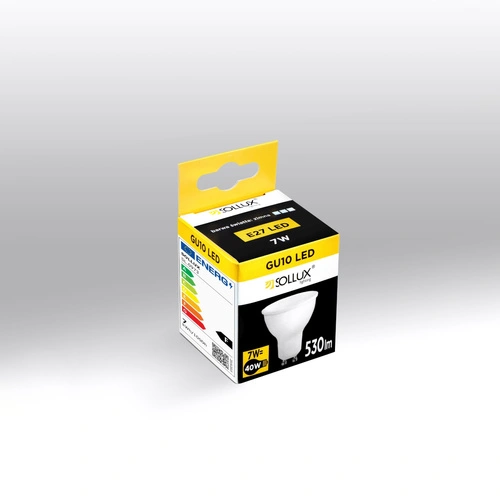 Żarówka LED GU10 4000K 7W energooszczędna biała Sollux Lighting do lamp sufitowych