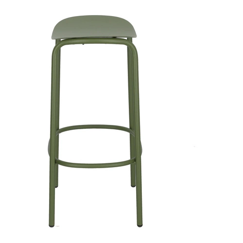 Hoker metalowy Trick 65 cm zielony nowoczesny do kuchni i wyspy bez oparcia SCAB Design