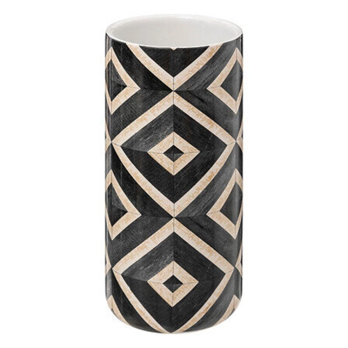 Szczotka do wc ceramiczna czarna Canvas 5five simply smart do łazienki z bambusem