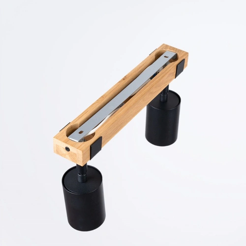 Plafon sufitowy FAGER 2 czarny skandynawski regulowany do salonu i sypialni LED GU10