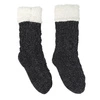 Skarpetki ocieplane Chenille Intesi czarne, grube i miękkie do domu, styl nowoczesny 36-41