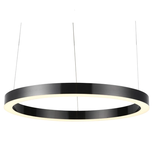 Lampa wisząca LED CIRCLE 120 nowoczesna czarna do salonu i nad wyspę 120 cm