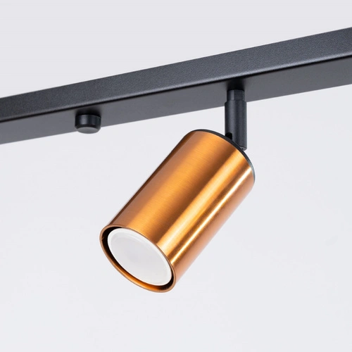 Plafon sufitowy WINX 4L czarny miedź nowoczesny do salonu i sypialni SOLLUX LIGHTING