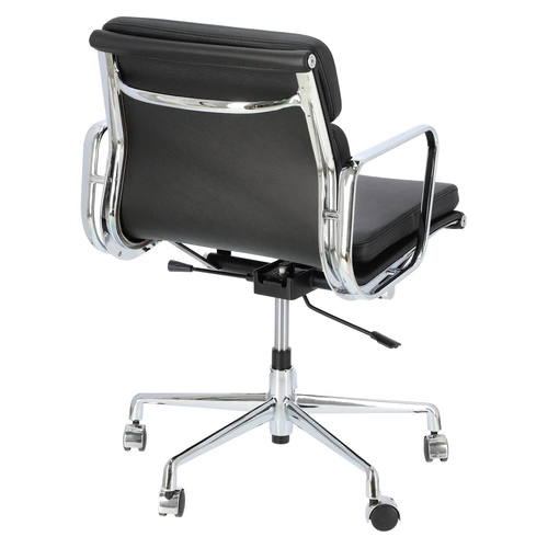 Fotel biurowy ergonomiczny obrotowy CH2171 PREMIUM skórzany czarny do biura EA217