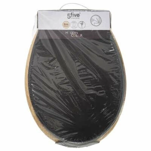 Deska sedesowa wolnoopadająca Modern Color czarna z duroplastu do łazienki