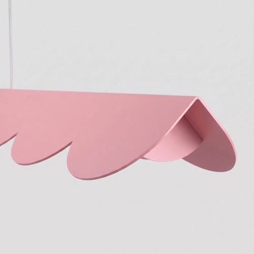 Lampa wisząca BISCUIT 100 LED różowa nad wyspę regulowana