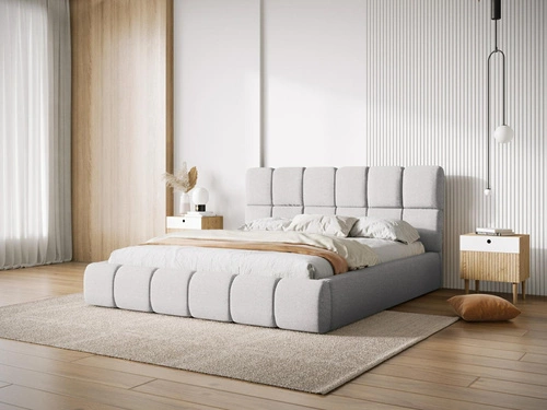 Łóżko Bellis Light Grey Chenille 200x200cm