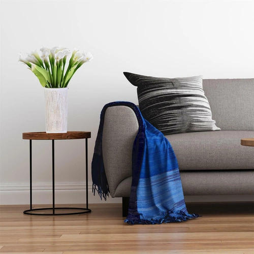 Wazon szklany dekoracyjny Tauri biało-złoty glamour na kwiaty do salonu Intesi 20 cm