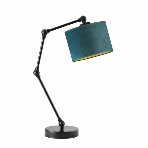 Lampka ASMARA VELUR GOLD czarna zieleń b