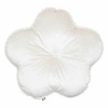 Poduszka dekoracyjna Flower Velvet okrągła biała nowoczesna do salonu Atmosphera 45 cm