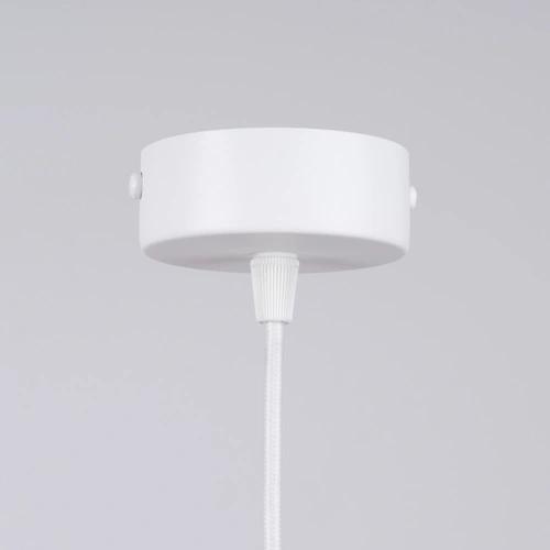 Lampa wisząca BRINA biała nowoczesna do salonu i jadalni stalowa rozproszone światło