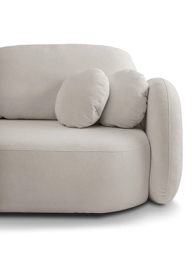 Sofa rozkładana Salby 3 osobowa z funkcją spania i pojemnikiem szara do salonu