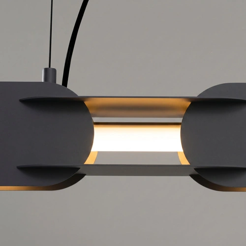 Lampa wisząca LED CHAIN 158 czarna nowoczesna nad stół