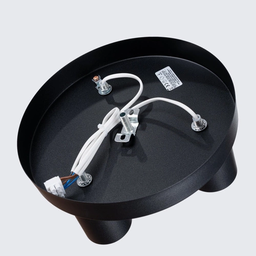 Plafon sufitowy nowoczesny LAGOS 3P czarny do salonu i sypialni SOLLUX LIGHTING