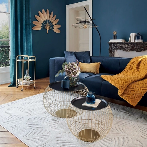 Lampa stojąca łukowa Alara czarna metalowa do salonu loftowa 177 cm Atmosphera