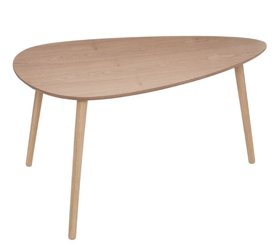 Zestaw 2 stolików kawowych drewnianych Mileo L naturalny loftowy do salonu Atmosphera