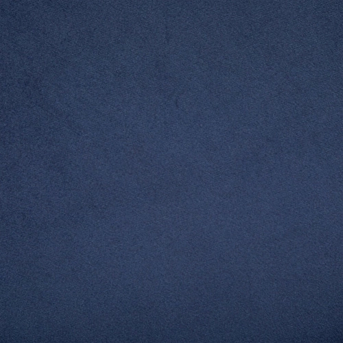 Pufa welurowa Calabaza granatowa okrągła na metalowych nogach do salonu i sypialni