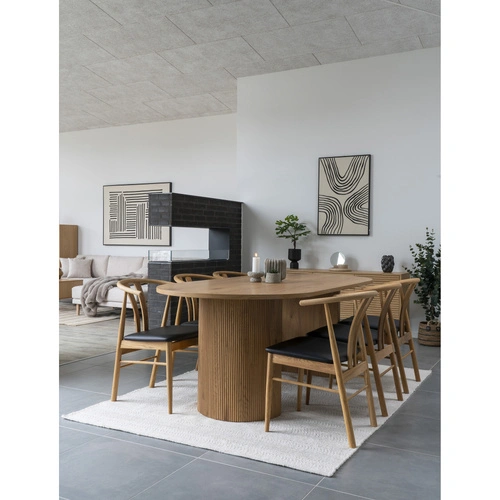 House Nordic taca dekoracyjna okrągła trawertyn 25,5 cm beżowa nowoczesna