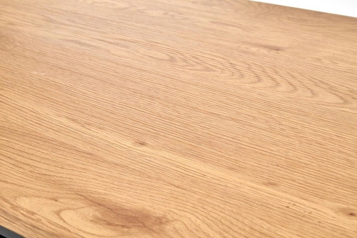 Stolik kawowy Gartas loftowy prostokątny dębowy z półką do salonu 105x55 cm Intesi