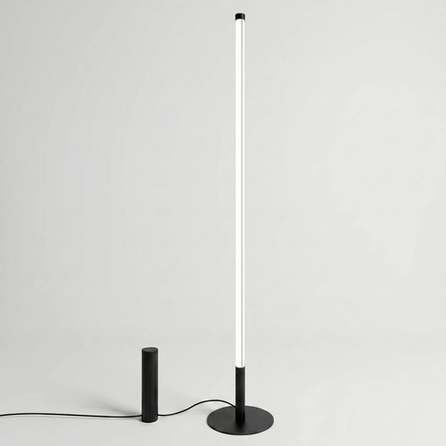 Lampa stojąca do salonu TRANG czarna nowoczesna LED 150 cm
