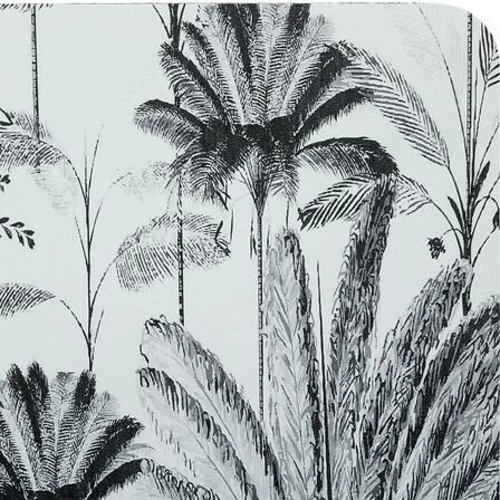 Mata diatomitowa do kuchni antypoślizgowa szybkoschnąca 45x75 cm białe palmy 5five