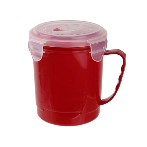 Intesi kubek na zupę 630ml czerwony pojemnik na lunch do pracy i szkoły do mikrofalówki