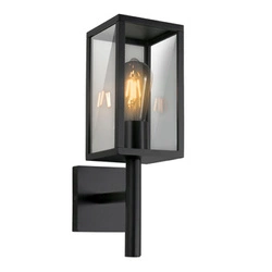 Kinkiet zewnętrzny Hosta lampa ogrodowa górny 19x38cm sztyca czarny 1x60W E27 IP44