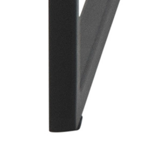 Stolik kawowy Oxford czarny kwadratowy 80x80 nowoczesny industrialny do salonu Intesi